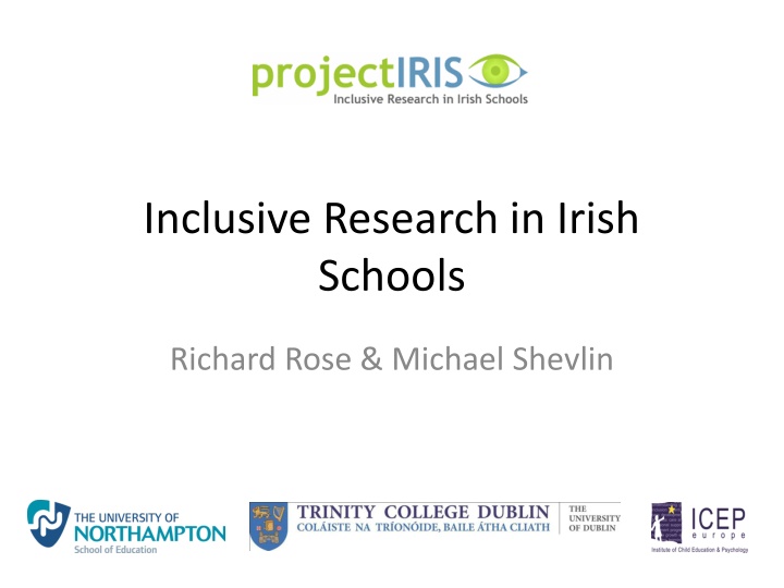 Inclusive Research in Irish Schools - Policy Implementation and Provision