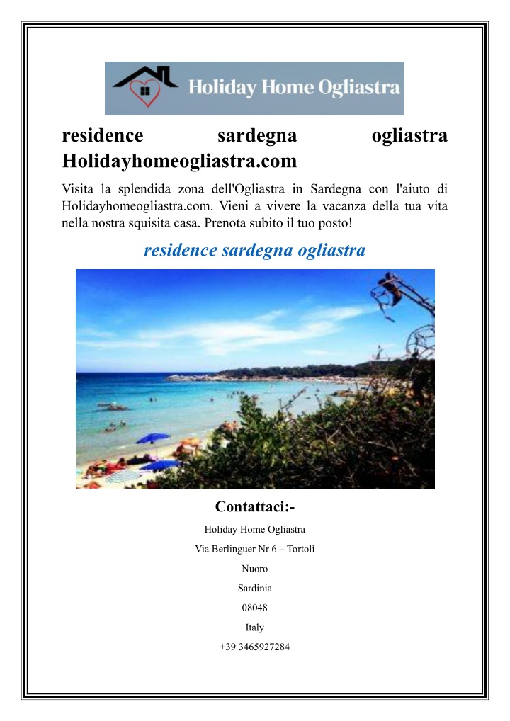 residence holidayhomeogliastra com n.w