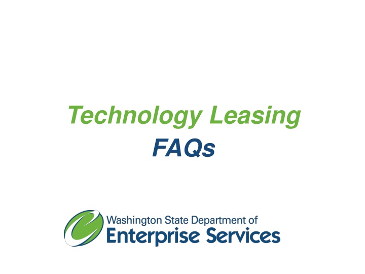 Washington State Technology Leasing FAQs