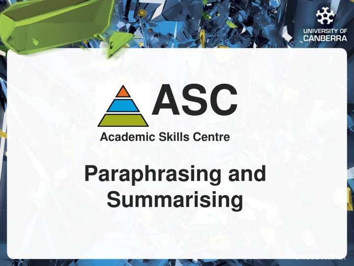 Effective Paraphrasing and Summarising Techniques