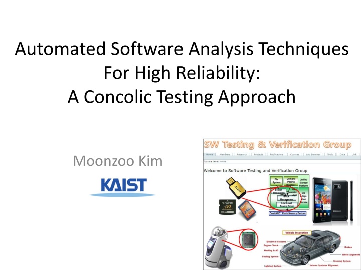 Automated Software Analysis Techniques for High Reliability