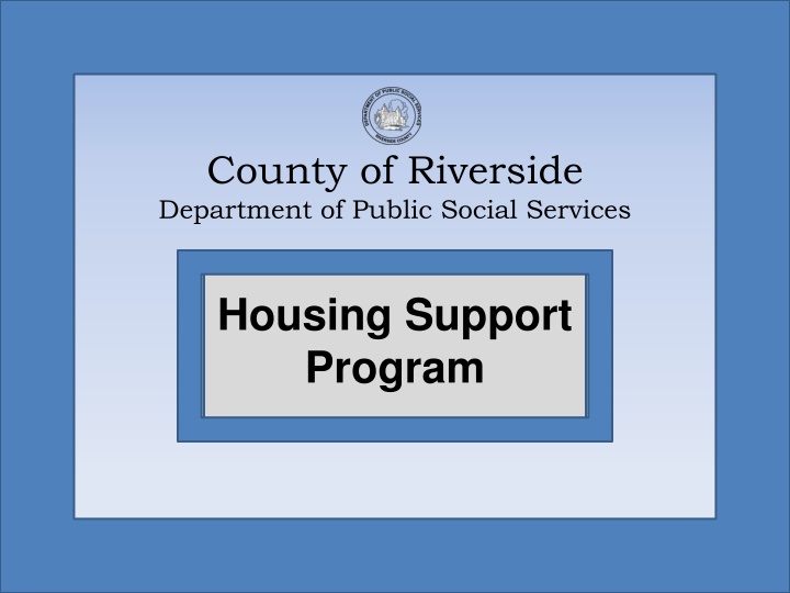 Housing Support Program