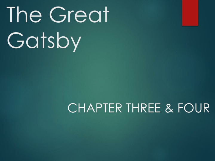 The Great Gatsby