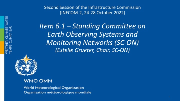 Standing Committee on Earth Observing Systems and Monitoring Networks