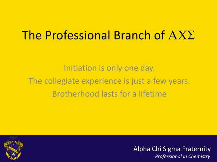 Alpha Chi Sigma Fraternity: Professional Pathways