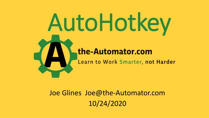 AutoHotkey AutoHotkey