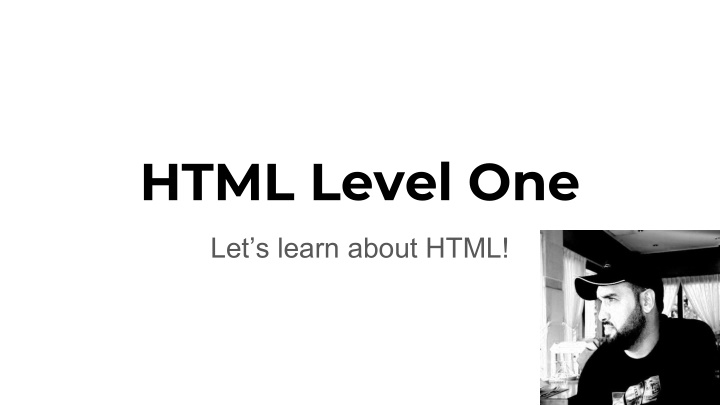 HTML Level One