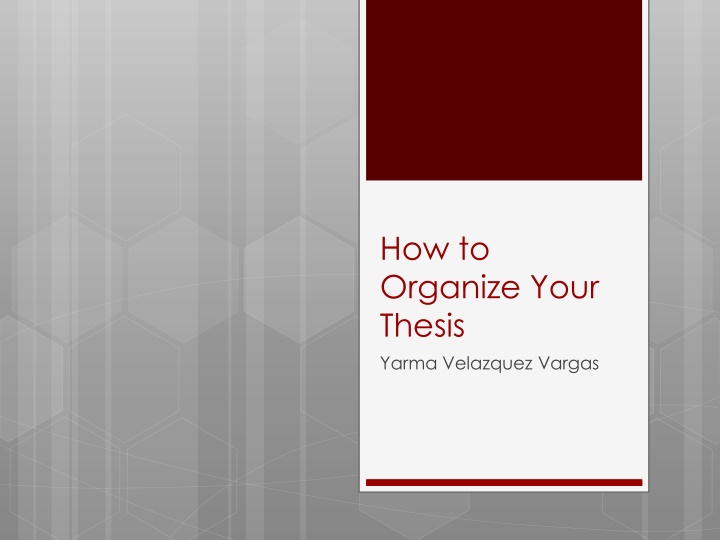 Organize Your Thesis Structure Effectively
