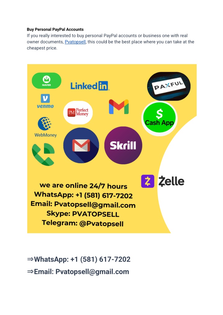 buy personal paypal accounts if you really n.w