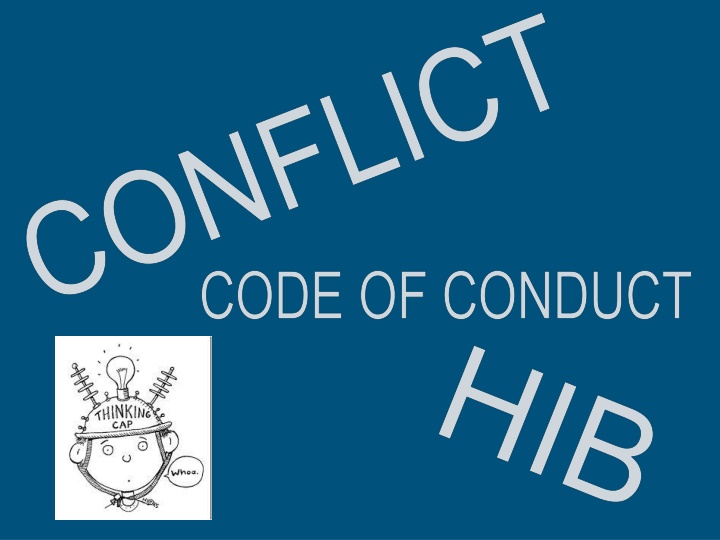 Relationship Between Conflict, Code of Conduct, and HIB - Clarifying Scenarios