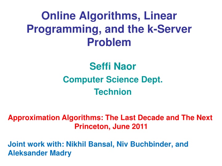 Online Algorithms and Cache Optimization