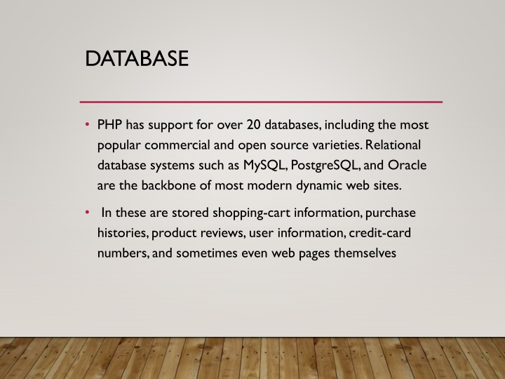 PHP Database Interaction Overview