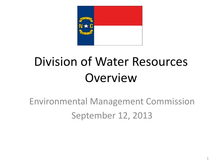Overview of Water Resources Environmental Management Commission