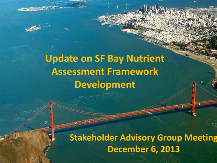 Stakeholder Advisory Group Meeting Update