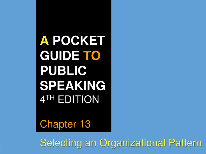 Essential Speech Organizational Patterns