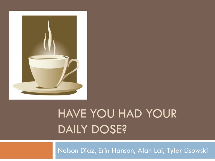 Daily Dose Project Overview