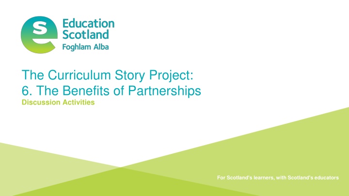 The Benefits of Partnerships Discussion