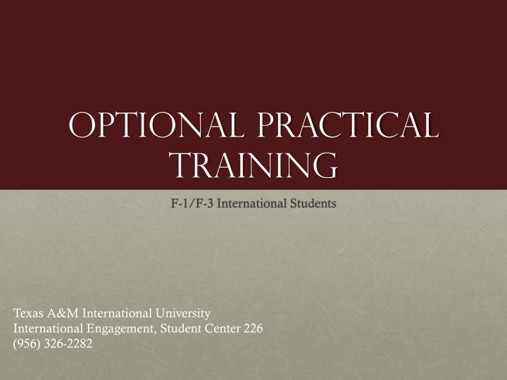 Training