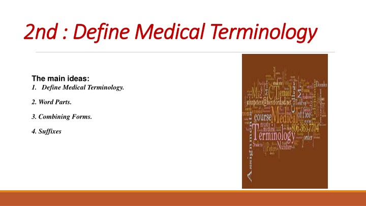 Medical Terminology: Key Concepts and Components