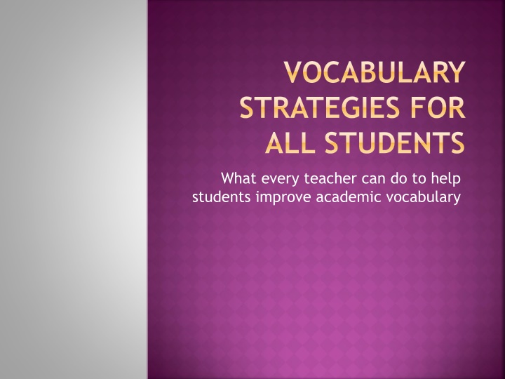 Effective Vocabulary Strategies for Academic Success