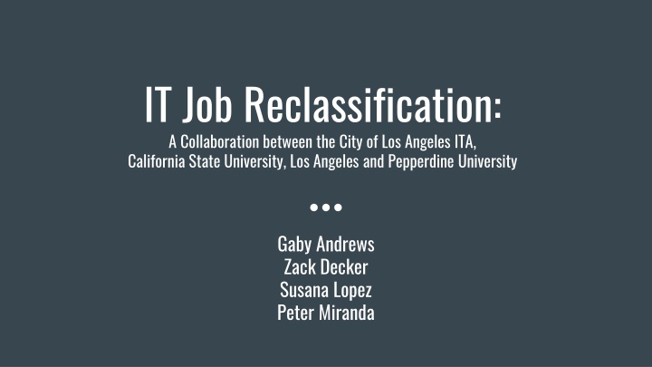 IT Job Reclassification: Enhancing Positions for Better Recruitment