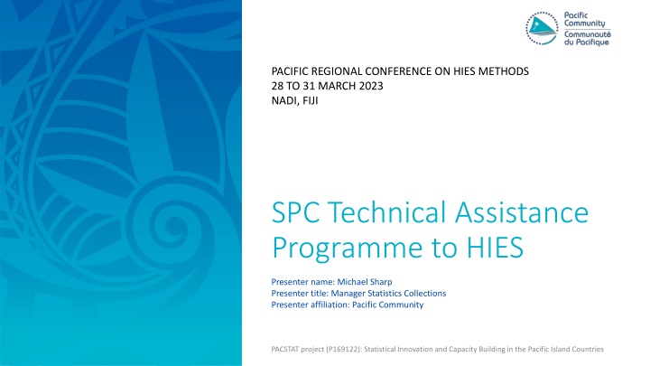 Pacific Regional Conference on HIES Methods