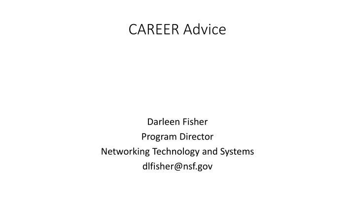 Optimizing CAREER Proposal Submission