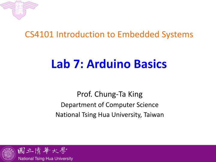 Lab 7: Arduino Basics