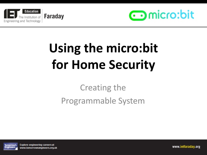 Using the micro:bit for Home Security