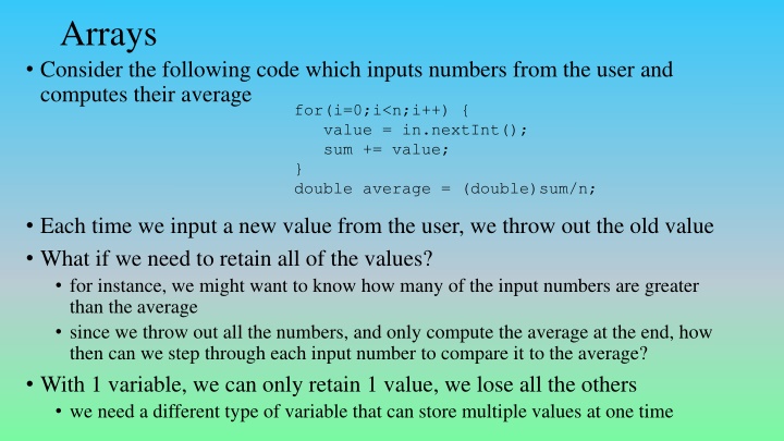 Arrays