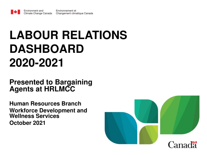 Labour Relations Dashboard 2020-2021 Overview