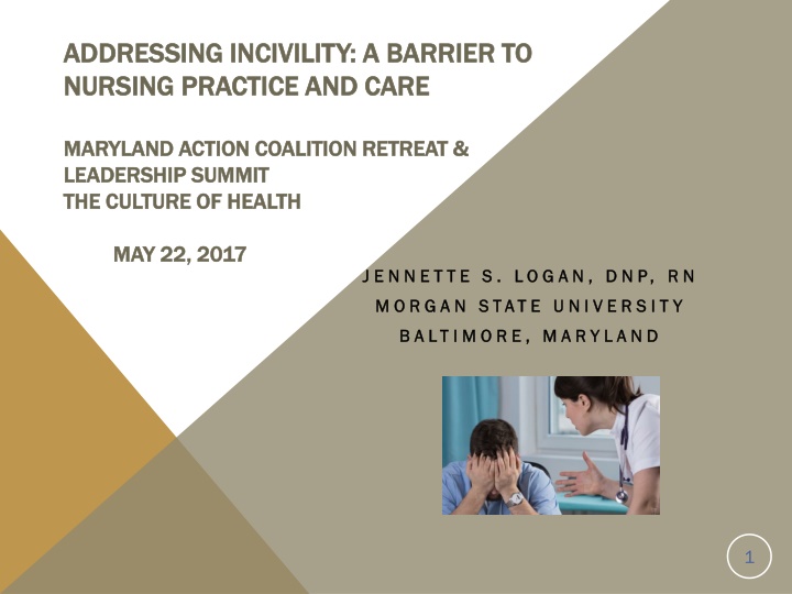 ADDRESSING INCIVILITY: A BARRIER TO  ADDRESSING INCIVILITY: A BARRIER TO