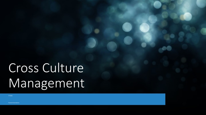 Managing Cross-Cultural Interactions