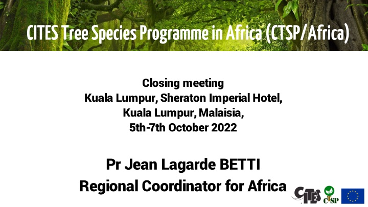 CITES Tree Species Programmein Africa (CTSP/Africa)