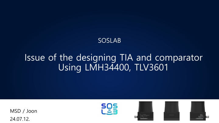 Troubleshooting TIA and Comparator Design for High Reflective Target Measurement