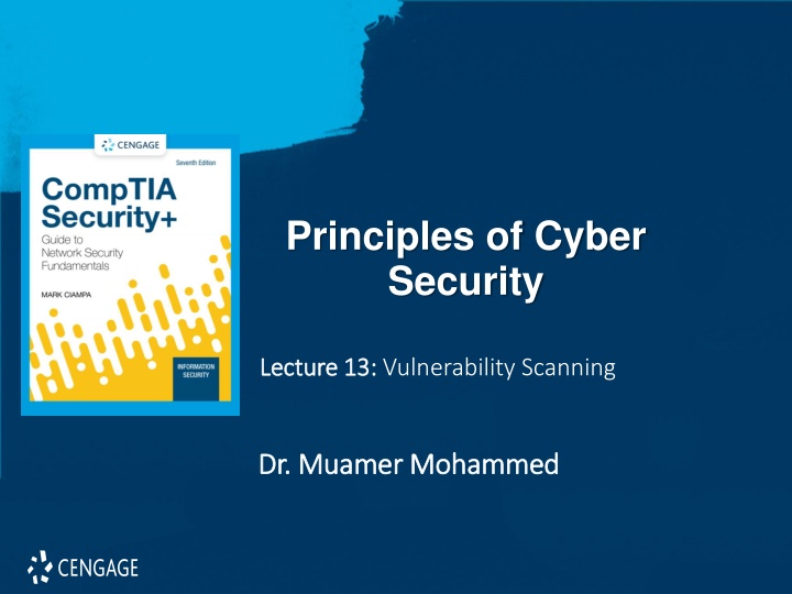 Principles of Cyber  Security