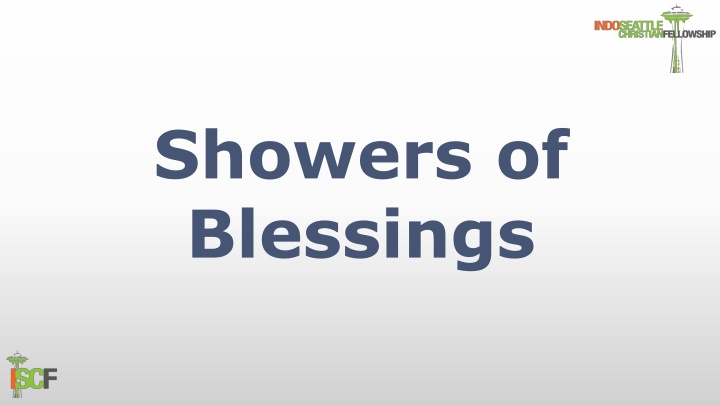 Showers of Blessings - Promise of Love and Revival