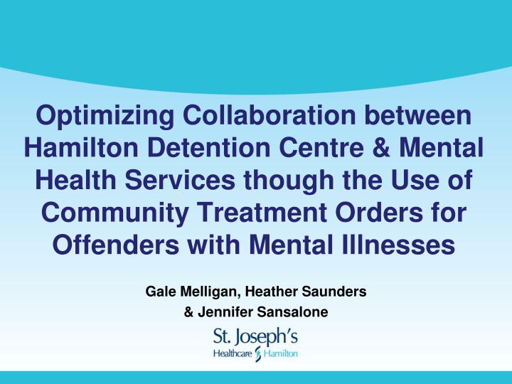 Optimizing Collaboration: Hamilton Detention & Mental Health Services