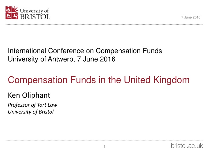 Compensation Funds in the United Kingdom