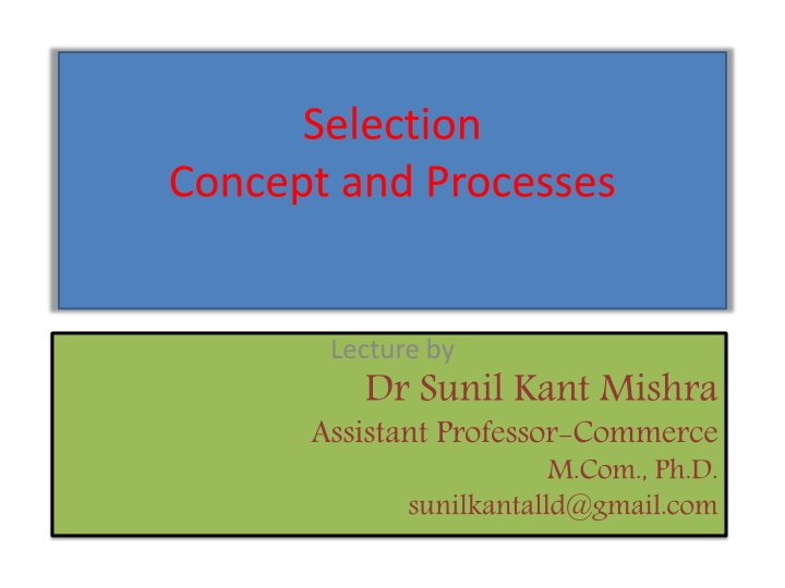 Selection Process