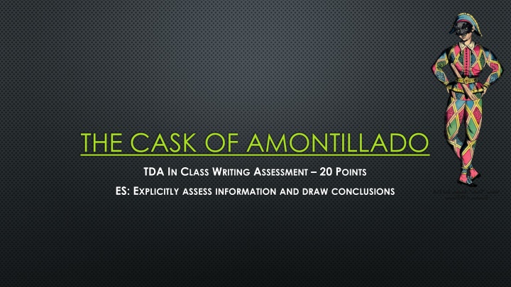 THE CASK OF AMONTILLADO