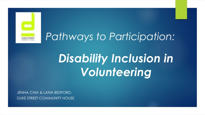 Disability Inclusion in Volunteering Research