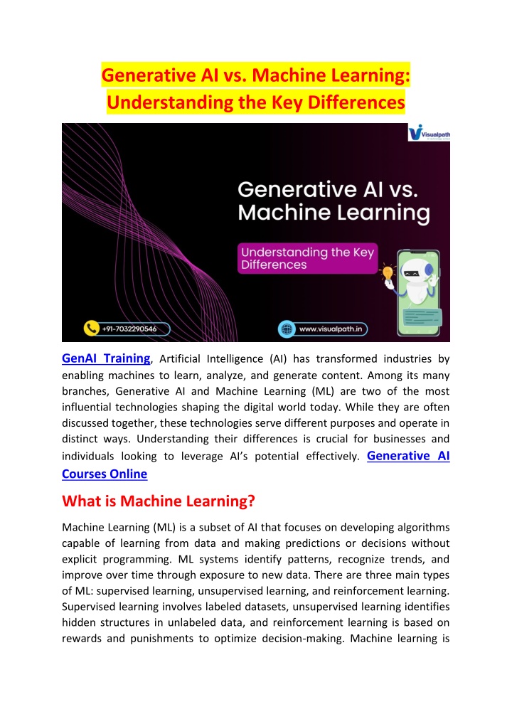 genai training artificial intelligence n.w