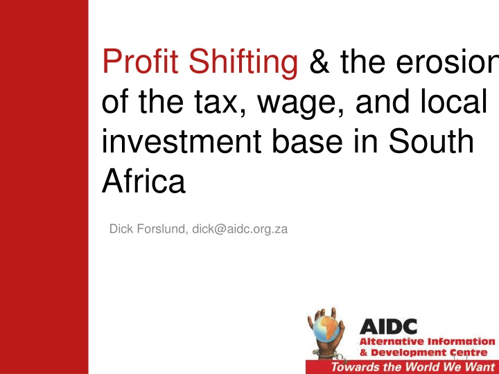 Profit Shifting & the Erosion of Tax & Wage in South Africa