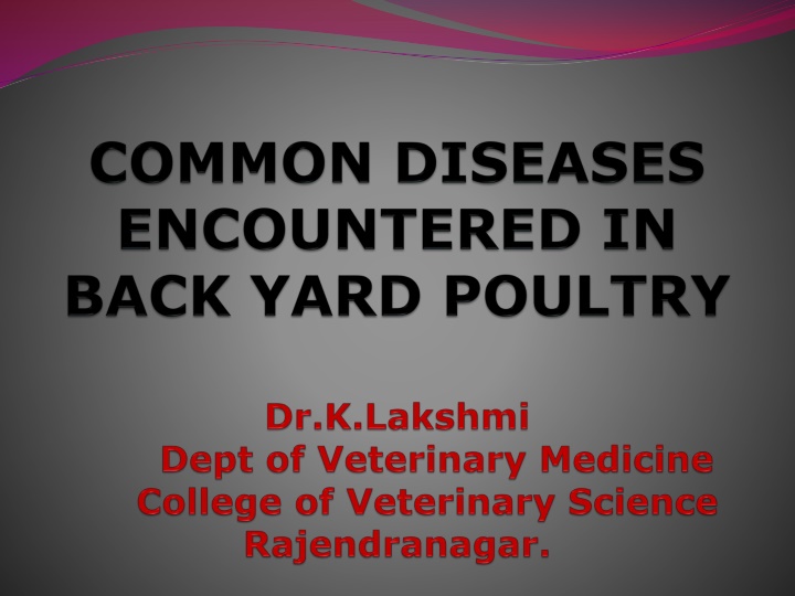 Avian Viral Diseases: Fowl Pox & Ranikhet