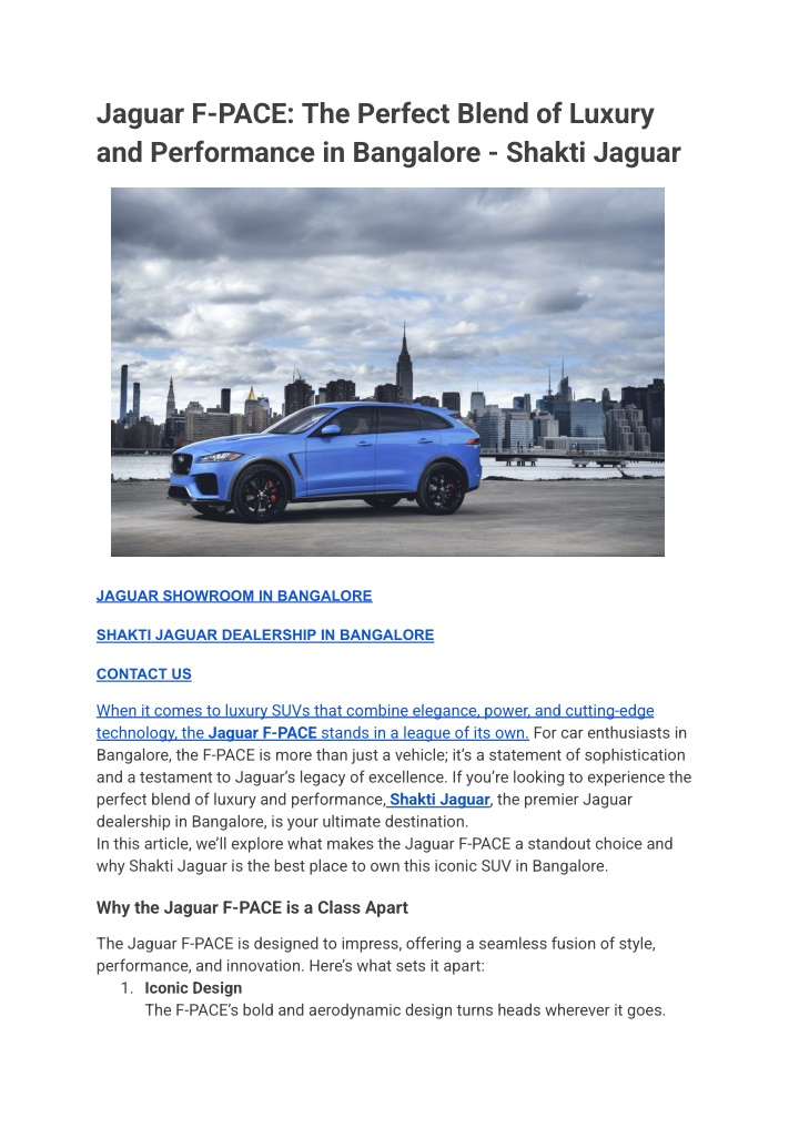 jaguar f pace the perfect blend of luxury n.w