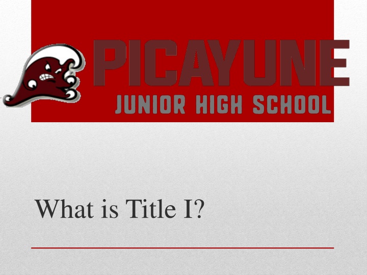Title I Program for Schools