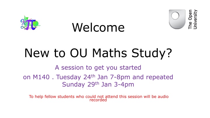 Kickstart Your M140 Maths Study: Important Sessions for New OU Students