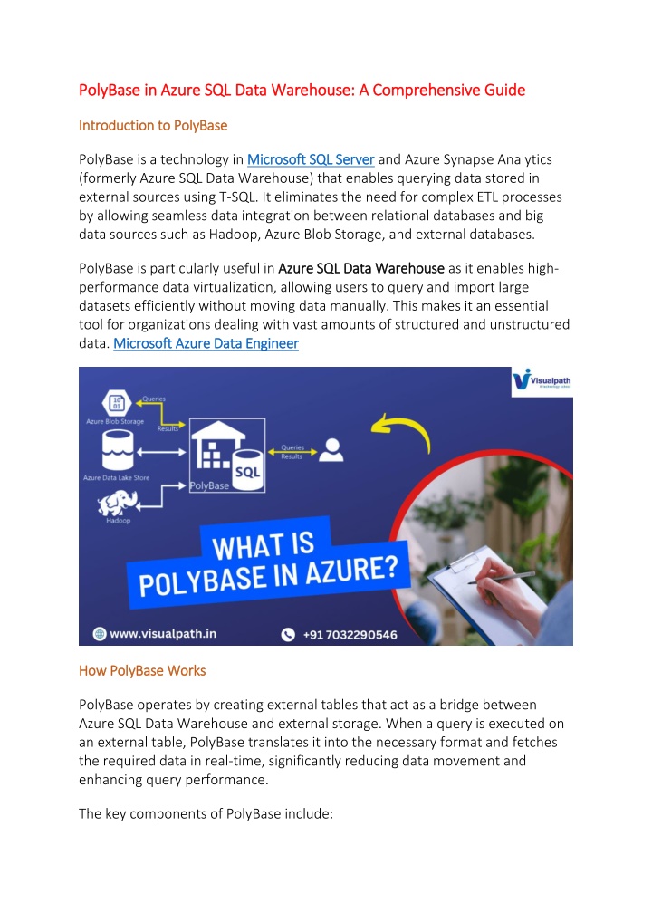 polybase in azure sql data warehouse n.w