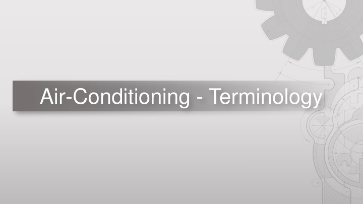 Air-Conditioning - Terminology